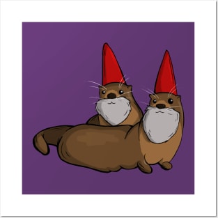 Gnome Otters Posters and Art